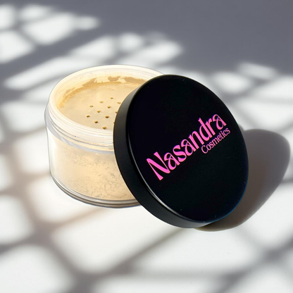 Nasandracosmetics Banana Setting Powder | Long-Lasting Wear Matte Glow for All Skin Tones