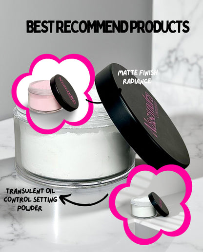 Nasandracosmetics Ultimate Blur Matte Finish Oil Control Brightens Translucent Powder Soft Radiance Skin