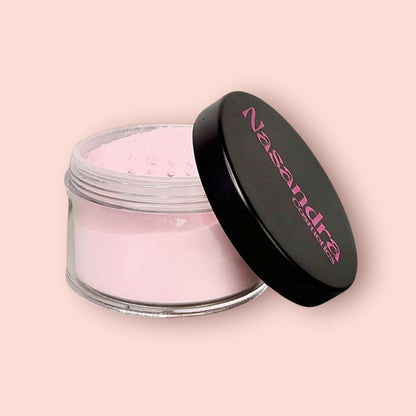 Nasandracosmetics Pink Setting Powder Oil Control, Brighten & Smooth Perfection All day wear Airbrushed Matte Finish