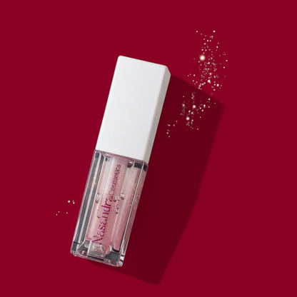 Nasandracosmetics Hydrating Lip Oil Duo – Strawberry & Clear Non Sticky