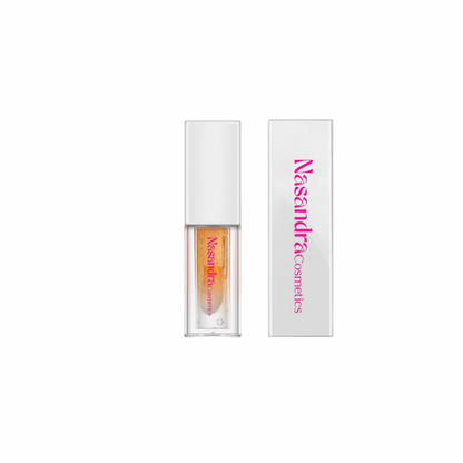 Nasandracosmetics Hydrating Clear & Coral Lip Oil Duo - Smooth, Juicy, and Nourishing Radiants Glow