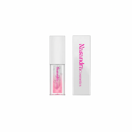 Nasandracosmetics Hydrating Lip Oil Duo – Strawberry & Clear Non Sticky